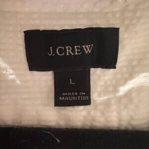 J Crew white button down 100% cotton size Large
